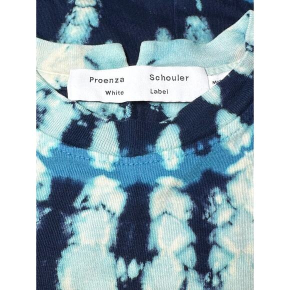 Proenza Schouler White Label Women's Tie Dye Short Sleeve Shirt Top XS - Picture 4 of 5